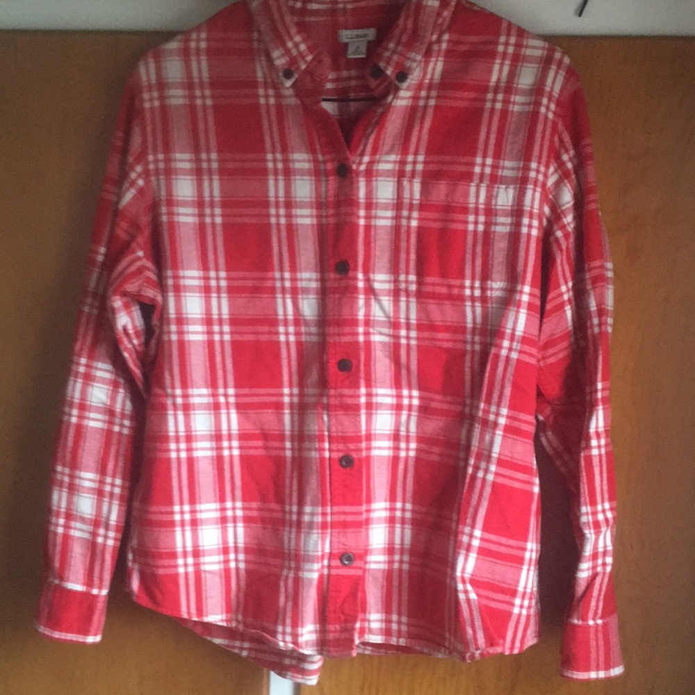 LL Bean Flannel Shirt — Women’s Petite Medium